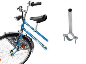 Satteladapter Damen 1 für DDR Fahrrad Kindersitz vorn für Rahmen mit 20mm Durchmesser - 29mm
