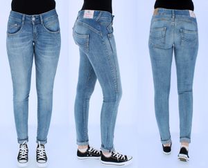 Herrlicher Damen Jeans Pitch, Gila, Piper, Inch Größen:W25/L32, Herrlicher Farben:Gila Slim - Cloudy