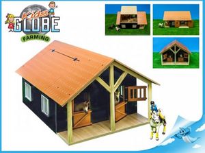 Dětská stáj Globe Farm Horse se 2 boxy a 1 dílnou 1:24 610167