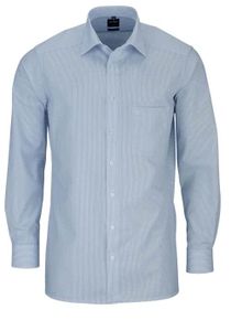 Olymp Modern Fit Hemd Extra Langer Arm Streifen Hellblau/Weiß 0314/69/11 Al 69, Größe: 39