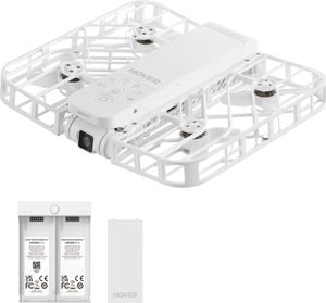 HOVERAir X1 Combo, 4 rotory/rotorov, 2704 x 1520 px, 7 m/s, 1050 mAh, Biela