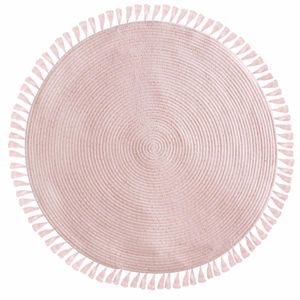 Kinderteppich "Lulu" - Polyester - rosa D 90 cm - Atmosphera créateur d'intérieur