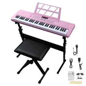 FCH 61 Tasten E Keyboard,Elektronisches Klavier, Digitalpiano Set,Keyboardständer, Keyboardbank ,Rosa FCH 61 Tasten E Keyboard,Elektronisches Klavier, Digitalpiano Set,Keyboardständer, Keyboardbank ,Rosa