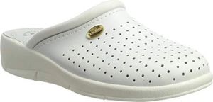 Dek - Damen Clogs, Leder DF2518 (41,5 EU) (Weiß)