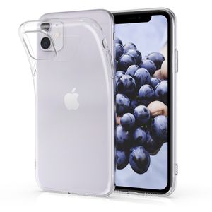 kwmobile Hülle kompatibel mit Apple iPhone 11 - Silikon Handyhülle transparent - Handy Case in Transparent