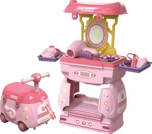 Kadii Schminkkoffer für Kinder Spielzeug Set 2 in 1 Make Up Geschenk ab 3 Jahre 25 Teile