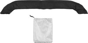 Bimini Top Ersatzabdeckung Oxford Stoff faltbar Regenfisch wasserdichtes Sonnenschattenboot Baldachin Schwarz schwarz