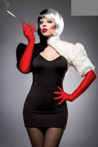 Cruella de Vil Kostüm / Cruel Lady Kostümset Größe S = 36