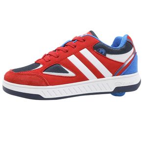 Breezy Rollers Kinder Rollschuh Schuhe mit Rollen - Rot Weiß Blau, Breezy Rollers:EU 33 | UK 1 | US 1.5 | 21.3 CM