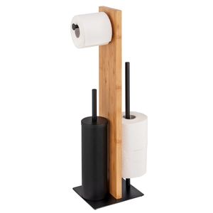 WENKO Stand WC-Garnitur Lesina aus Bambus 18 x 69 x 18 cm