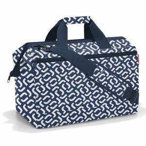 reisenthel allrounder L kapsa, cestovná taška, športová taška, taška cez rameno, lekárska taška, taška, polyesterová tkanina, Signature Navy, 32 L, MK7054