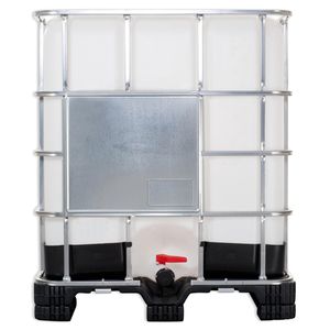 plasteo 1000 Liter IBC - Behälter Wassertank Container GESPÜLT Regentonne Regenwassertank mit PE-Palette