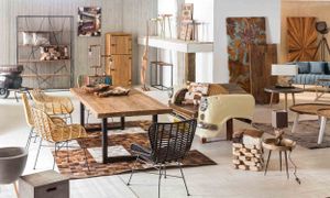 TPFLiving Tischplatte 200x100 cm Teak natur