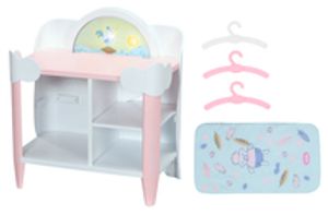 Zapf 709672 Baby Annabell przewijak dzienny i nocny różowy/biały