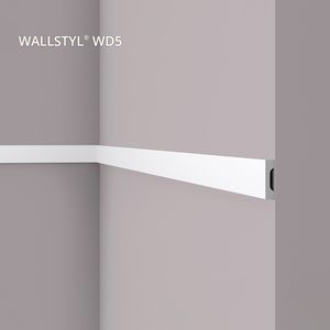 Wand- und Friesleiste NMC WD5 WALLSTYL Noel Marquet Zierleiste Stuckleiste Modernes Design weiß 2 m