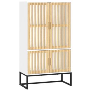 vidaXL Highboard Weiß 70x35x125 cm Holzwerkstoff