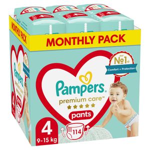 PAMPERS Premium Pants Windeln Größe 4, 9-15 kg, 114 Stück