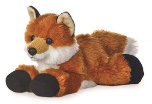 Aurora World 12745 - Mini Flopsies - Foxxie Fox - Plüschfigur, 11 cm