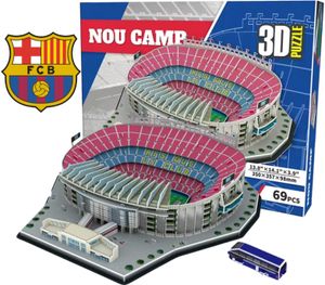 Camp Nou – FC Barcelona 3D-Rätsel Fußballstadion, Modellbausatz, großes Set für Erwachsene, Geschenkidee