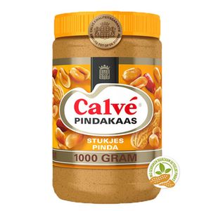 Calvé Erdnussbutter mit Nüssen Glas 1 Kilo