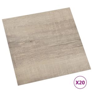 vidaXL Płytki PVC samoprzylepne 20 szt. 1,86 m² Taupe