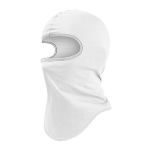 Unisex-Fahrrad-Gesichtsabdeckung, winddicht, staubdicht, warm halten, hochelastische Fahrrad-Kopfbedeckung für den Außenbereich-Weiß