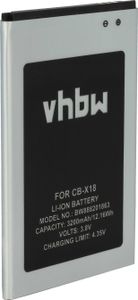 vhbw Akku kompatibel mit Cubot X18 Handy Smartphone Telefon (3200 mAh, 3,8 V, Li-Ion)