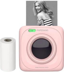Bluetooth-Taschenthermodrucker, tragbarer Mini-Drucker, Fotobon-Druck, Pink