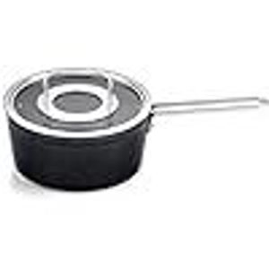 Fissler Adamant / Aluminium-Stielkasserolle (Ø 18 cm, 2 Liter) beschichtet, mit Glas-Deckel, antihaftend - Induktion
