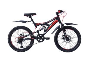 20 Zoll Kinder Jungen Mädchen Jungenfahrrad Fahrrad Kinderfahrrad Mountainbike MTB Rad Bike Vollfederung Vollgefedert Fully 6 Shimano Gang Scheibenbremse Mechanisch OBERON Schwarz ROT 20 Zoll Kinder Jungen Mädchen Jungenfahrrad Fahrrad Kinderfahrrad Mountainbike MTB Rad Bike Vollfederung Vollgefedert Fully 6 Shimano Gang Scheibenbremse Mechanisch OBERON Schwarz ROT