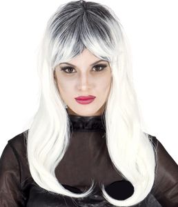 Schulterlange Zombie Perücke für Frauen - Halloween & Faschingsperücke