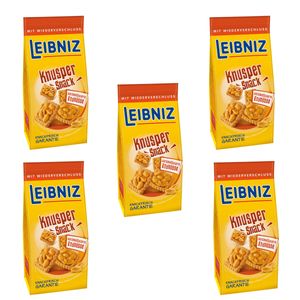 Leibniz Knusper Snack mit karamellisierten Erdnüssen 175g 5er Pack