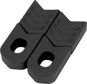 1 Piar Silicon Fahrrad Kurbelschutzhülsen -Armschutzbike -Accessoire (schwarz)