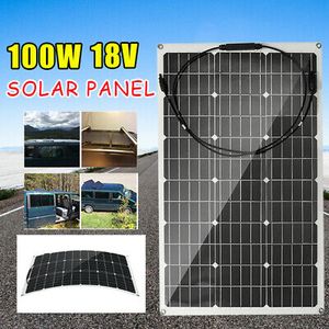 100W MONOkristallin Solarpanel Solarmodul Photovoltaik Solarzelle Auto Dachboot