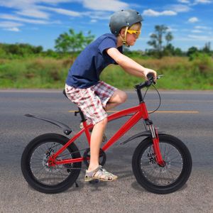 Dětské kolo 18 palců Bike Mountain Bike Dětská kola Červeno-černá Vhodné děti Výška 125-140cm
