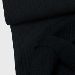 Musselin Blusenstoff Wolle Softwool schwarz blickdicht | 17,90 EUR/m