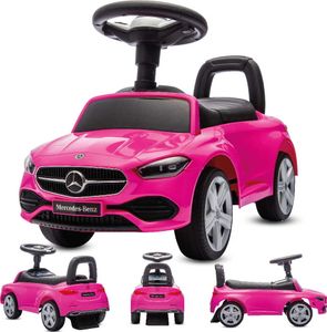 Jeździk pchacz chodzik dla dzieci Mercedes C-Class różowy
