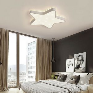 LED Deckenleuchte Modern Dimmbar mit Fernbedienung Sternform Sternenhimmel Deckenlampe Jungen Mädchen Licht für Wohnzimmer Schlafzimmer Esszimmer Kinderzimmer