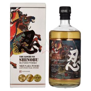 The Koshi-No Shinobu Blended Whisky Mizunara Oak Finish 43 %  0,70 lt.