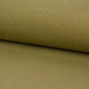 Kreativstoff Strickschlauch Bündchenstoff fein moosgrün 35cm Breite