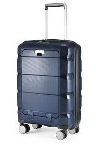 HAUPTSTADTKOFFER - Britz - Příruční zavazadlo s přihrádkou na notebook Kufr na kolečkách Kufr na kolečkách Cestovní kufr, TSA, 4 kolečka, 55 cm, 34 litrů,,Tmavě modrý