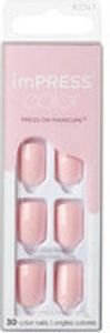 KISS imPRESS Color Gel Nail Kit Pick Me Pink s technológiou PureFit - obsahuje prípravnú podložku Mini File Cuticle Stick a 30 umelých nechtov