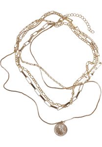 Urban Classics TB4612  Coin Layering Necklace, Größe:one size, Farbe:GOLD