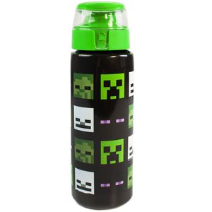 Minecraft - Wasserflasche NS5655 (Einheitsgröße) (Schwarz/Grün)