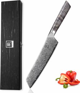 Zayiko Professional Series Damast Chefmesser 20 cm Klinge I Ahornholzgriff Zayiko Professional Series Damast Chefmesser 20 cm Klinge I Ahornholzgriff