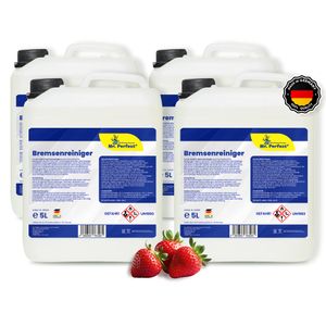 Mr. Perfect® - Bremsenreiniger 4x5 l | Bremsenpflege im praktischen 5 l Tank | Schnelle und effektive Reinigung | Acetonfrei | Idealer Werkstattreiniger | Extrem kurze Verdunstungszeit