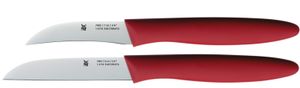 WMF Messerset 2-teilig, mit Schälmesser und Gemüsemesser, Spezialklingenstahl, Griffe aus Kunststoff, rot