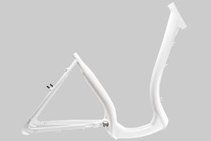 28 Zoll Alu Damen Fahrrad Rahmen City Tiefeinsteiger Easy Boarding Bike frame 46cm weiß glanz