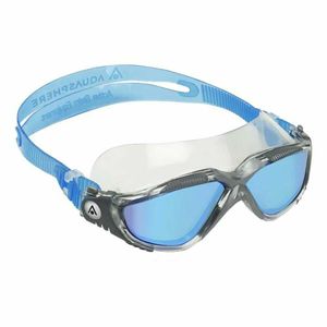 Aquasphere Vista Titanium Mirror Schwimmmaske verspiegelt, Farbe:grau/blau