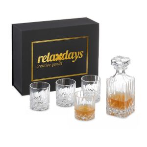 relaxdays 5-tlg. Zestaw Whisky